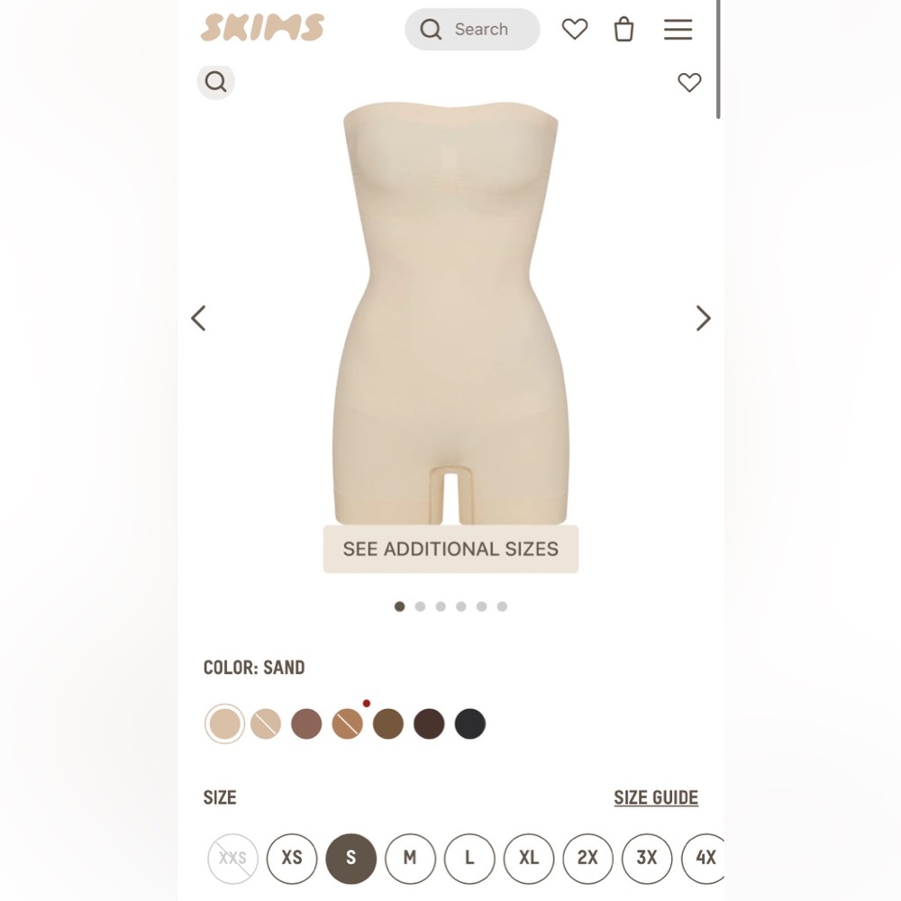 SKIMS Sand Shapewear